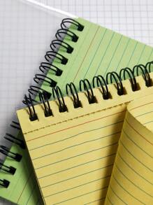 Dòng 1pc In Sổ tay Xoắn ốc Ngẫu nhiên - Nhiều màu - Xem 5