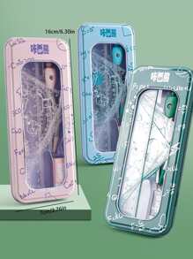 طقم منقلة فرجال ومسطرة بلون عشوائي صندوق واحد 7 قطع - متعدد الألوان - مشاهدة 5