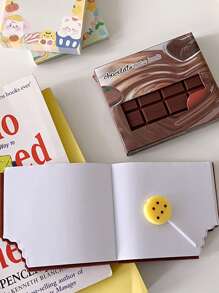 1pc Chocolate Shaped Memo Pad - Chocolate Brown - View 2