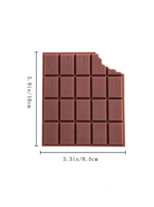 1pc Chocolate Shaped Memo Pad - Chocolate Brown - View 3