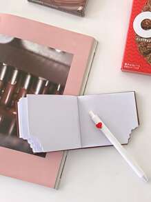 1pc Chocolate Shaped Memo Pad - Chocolate Brown - View 4