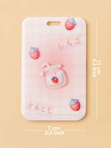 1pc Cartoon Graphic Random Business Card Case - Multicolor - View 5