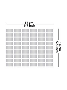 54pcs Waterproof Label Sticker - Light Grey - View 3