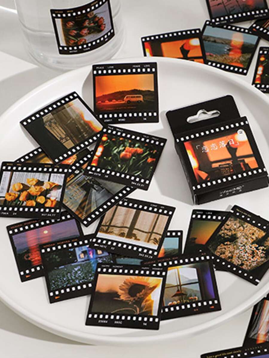 46 cái Phong cảnh Mô hình Sticker - Nhiều màu - Xem 1