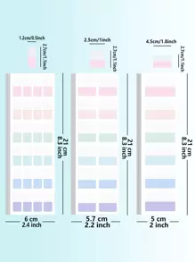240pcs Random Color Index Sticky Note - Multicolor - View 4