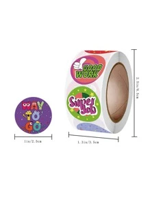 500 Piezas De Pegatina Con Gráficos Y Letras - Multicolor - Ver 2