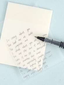 1pc Clear Sticky Note - Clear - View 2