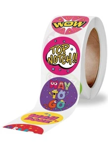 500 Piezas De Pegatina Con Gráficos Y Letras - Multicolor - Ver 3