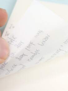 1pc Clear Sticky Note - Clear - View 3