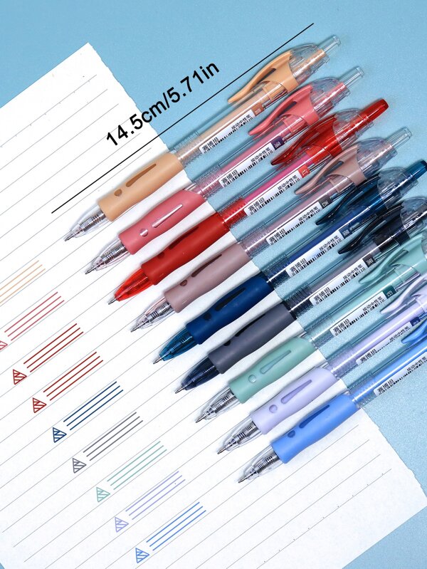 9pcs Mixed Color Gel Pen SHEIN USA