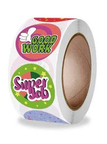 500 Piezas De Pegatina Con Gráficos Y Letras - Multicolor - Ver 4