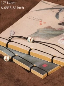 1 pieza Cuaderno al azar con estampado de flor - Multicolor - Ver 5