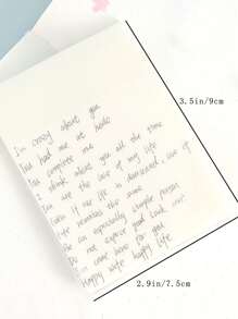 1pc Clear Sticky Note - Clear - View 7