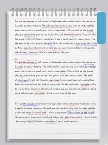 1pc Coil Notebook With PP Cover, Horizontal Line Grid Inner Page Spiral Hardcover Waterproof For Student Business Notepad Stationery - White - View 4