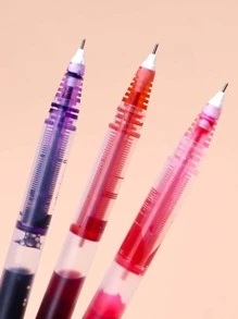 snow white 7pcs Needle Design Straight Liquid Gel Pen - Multicolor - View 5
