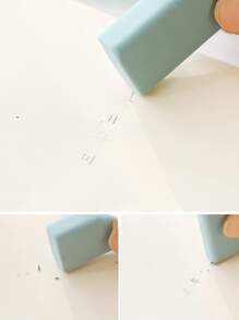 1入组純色簡單橡皮擦隨機 - 彩色 - 查看 3