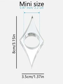 1pc Clear Book Page Holder - Clear - View 5