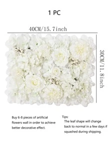 1入組滌綸人造玫瑰牆多用途人造花適合家庭派對婚禮裝飾 - 彩色 - 查看 5