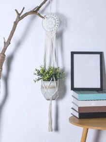 1入組淺褐色掛飾波西米亞織物流蘇裝飾掛飾 - 米色 - 查看 3