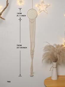 1入組淺褐色掛飾波西米亞織物流蘇裝飾掛飾 - 米色 - 查看 5