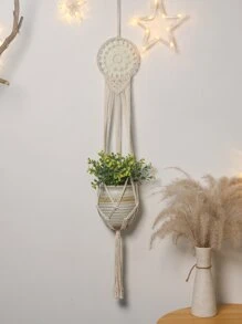 1入組淺褐色掛飾波西米亞織物流蘇裝飾掛飾 - 米色 - 查看 7