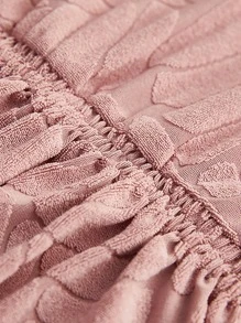 1pc Jacquard Solid Color Elastic Chair Cover, Suitable For Living Room, Dining Room, Home Use, All Seasons