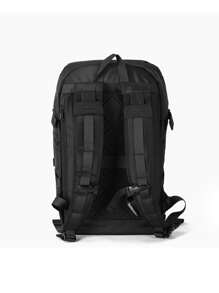 21英寸字母圖形功能背包大容量 - 黑色 - 查看 4