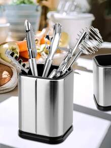 2pcs Kitchen Utensil Holder 4&6 inch Flatware Caddy Stainless Steel Utensil not included - Grey - View 6