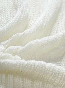 Manfinity Men Solid Pointelle Knit Top - White - View 3