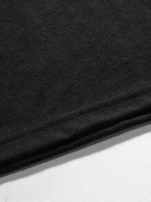 Manfinity Homme 男士字母圖案背心上衣 - 黑色 - 查看 6