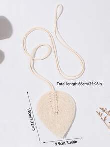 1入或2入波西米亞風格手編繩帶掛窗簾纏繞扣