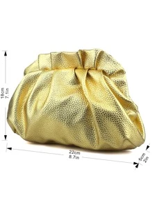 Túi đựng bữa tối sang trọng, Túi buổi tối Quyến rũ, thanh lịch, tinh tế, yên tĩnh Túi vải dệt nổi bằng kim loại sang trọng sôi nổi dành cho quý cô, phụ nữ, dành cho cô gái dự tiệc, cô dâu Hoàn hảo cho bữa tiệc, đám cưới, vũ hội, bữa tối/tiệc, bữa tối/tiệc, món quà tốt nhất cho phụ nữ Mẹ Cô giáo Bạn Phù dâu - Vàng - Xem 5