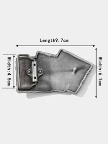 1入組女士字母圖案腰帶扣