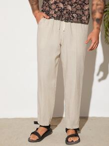 Manfinity NXTstreet Men Slant Pocket Straight Leg Pants - Apricot - View 1