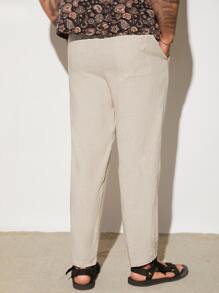 Manfinity NXTstreet Men Slant Pocket Straight Leg Pants - Apricot - View 2
