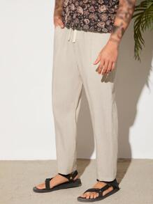 Manfinity NXTstreet Men Slant Pocket Straight Leg Pants - Apricot - View 3