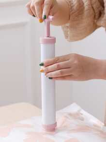 1入組極簡手動氣泵簡約風塑膠手動氣泵真空泵 - 粉色 - 查看 4