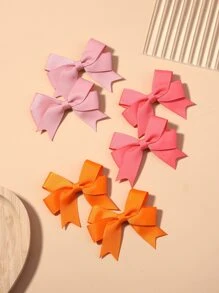 bilicaca 20入組小女童素色休閒髮夾 - 彩色 - 查看 4