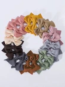 bilicaca 20入組小女童蝴蝶結裝飾髮夾