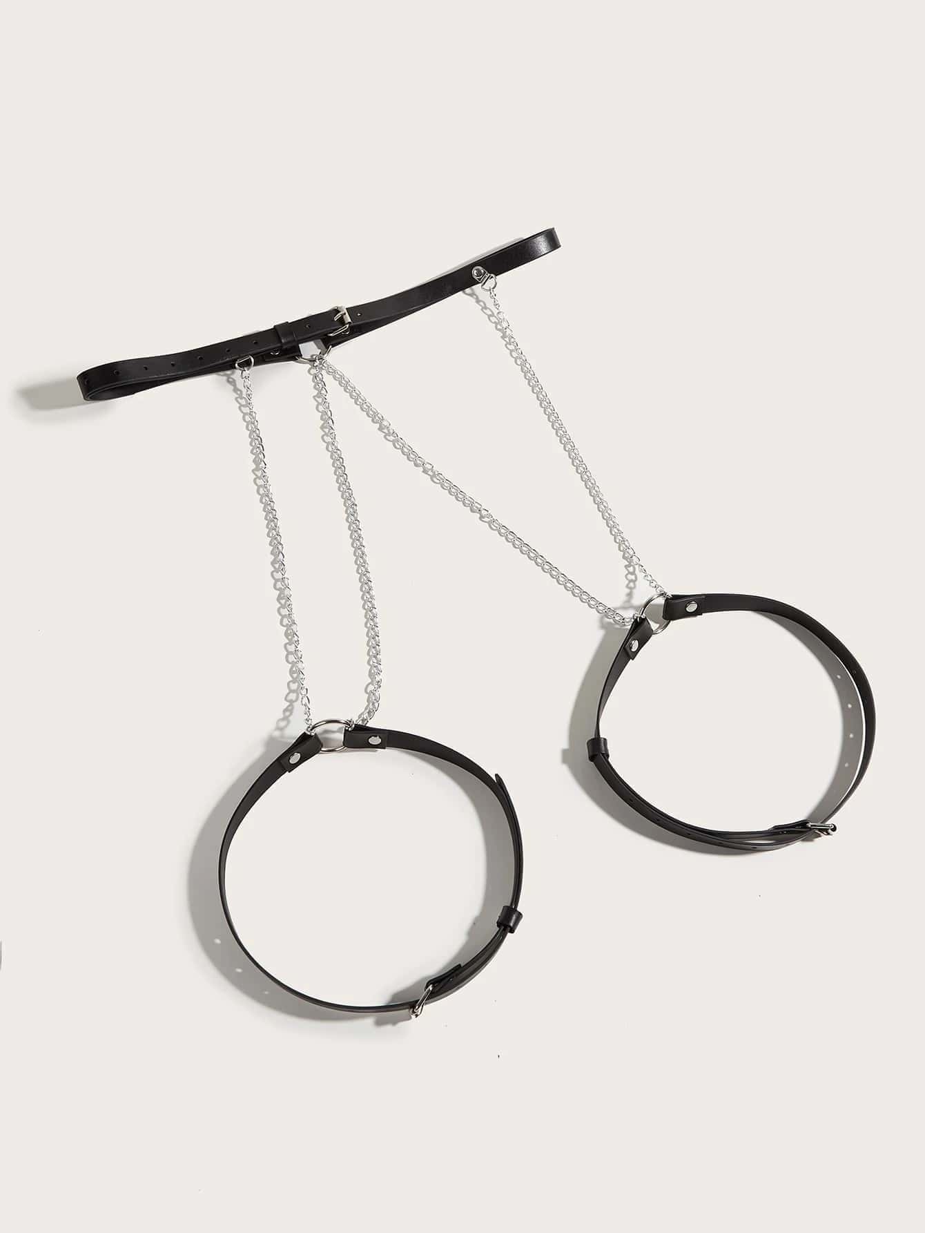 Our 1pc Women Chain Decor Fashion Garter Belt is such a vibe - ROMWE