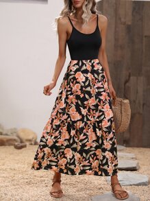 Breezaya Floral Print Cami Dress - Multicolor - View 4