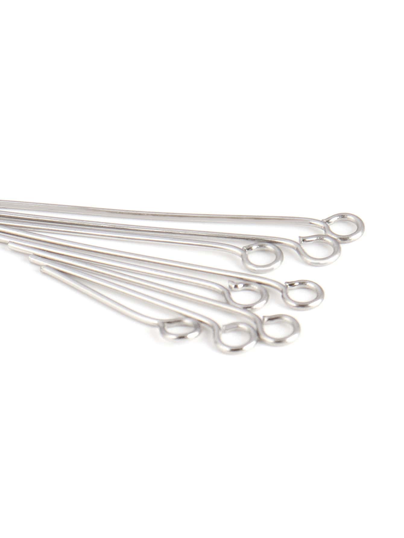 100pcs Stainless Steel Head Pins Eye Pins For Diy Jewelry Making Accessories And Supplies
