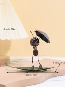 1 đồ trang trí bằng sắt thủ công, đối tượng trang trí thiết kế kiến & lá sáng tạo cho gia đình - Nhiều màu - Xem 5