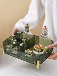 1 Hộp đựng mỹ phẩm PP, Hộp đựng hiện đại cho gia đình - trắng - Xem 4