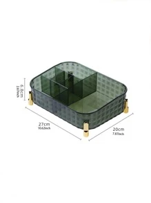 1 Hộp đựng mỹ phẩm PP, Hộp đựng hiện đại cho gia đình - trắng - Xem 2