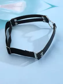 ROMWE 1pc Women Heart Decor Punk Garter Belt Valentines