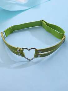ROMWE 1入組女士愛心裝飾時尚吊襪腰帶 - 綠色 - 查看 1