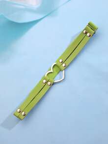 ROMWE 1入組女士愛心裝飾時尚吊襪腰帶 - 綠色 - 查看 2