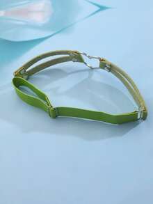 ROMWE 1入組女士愛心裝飾時尚吊襪腰帶 - 綠色 - 查看 3