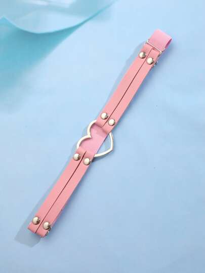 1pc Women Heart Decor Sweet Style Garter Belt Valentines